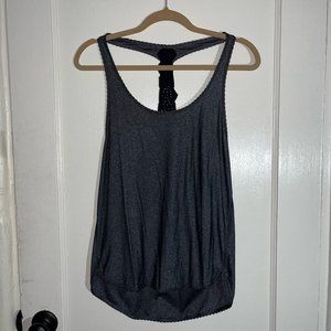 Women's dark grey athletic Tank Top; size medium